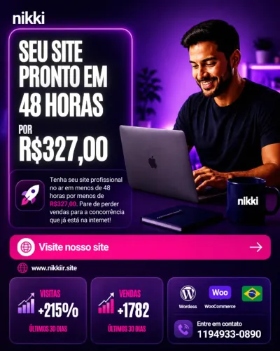 Construo o site focado em atrair os clientes certos para você.