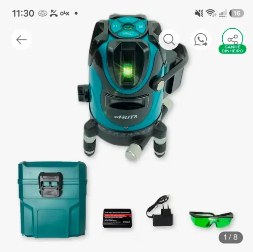 Nível a laser 5 linhas Arita