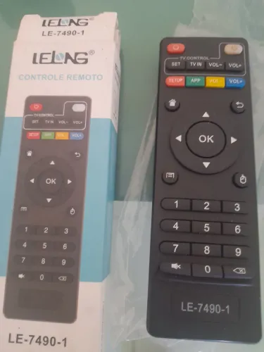 Controle TV Box LE-7490-1 original, novo, na caixa.