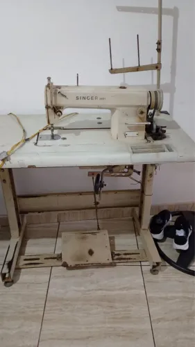 máquina singer, costura reta industrial modelo 2491