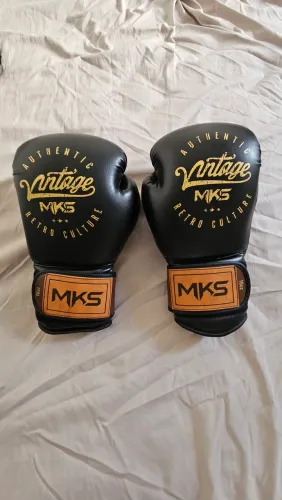 Nunca usadas - Luva de boxe e muay thai MKS Vintage 16 Oz - PU