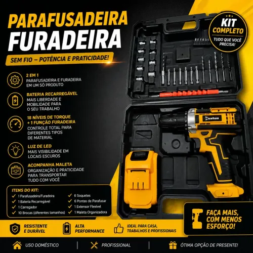 Kit parafusadeira