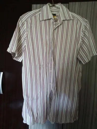 Camisa Social Masculina Listrada Pierre Cardin Conservada
