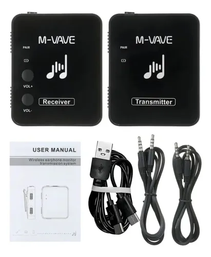 Transmissor e Receptor Sem Fio 2.4G para Áudio M-VAVE Air Bridge M8
