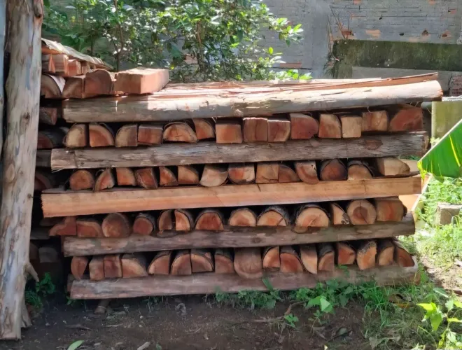 Vendo 400 mourões de eucalipto.Retirar no local.