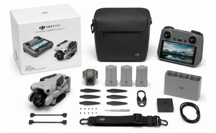 Drone DJI Mini 5 Pro Fly More Combo Plus (Com tela)