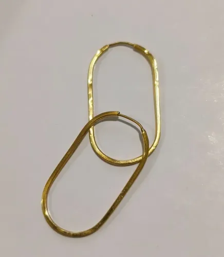 Par de brincos ouro 18