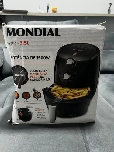 FRITADEIRA SEM ÓLEO MONDIAL PRATIC AF31 220V NOVA ? CAIXA AVARIADA, PRODUTO IMPECÁVEL