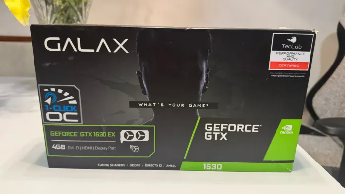 Placa de vídeo GTX 1640 OC 4GB + Caixa