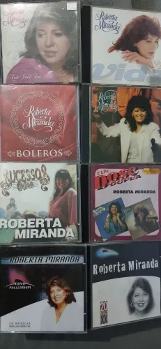Kit 8 cds roberta miranda  por 100
