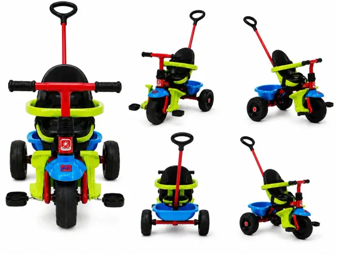 Triciclo Bandeirante Smart Plus Vermelho e Azul ( POUCO USADO)