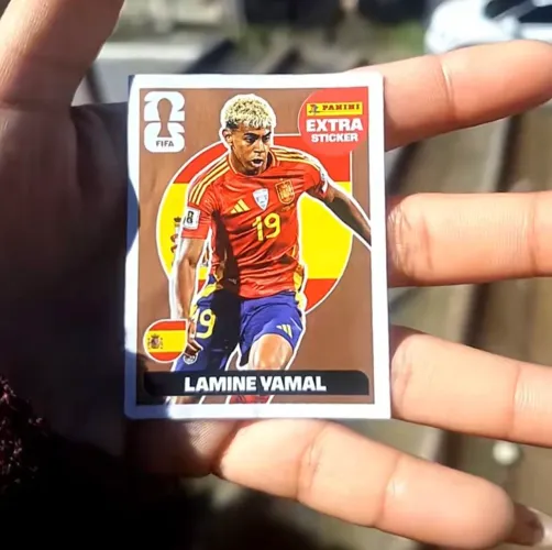 Lamine yamal bronze,figurinha da copa extras
