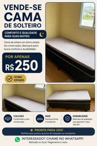 Cama box solteiro