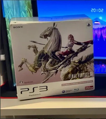 Playstation 3 Slim Edição Final Fantasy Pt.1 / CIB / Japonês / Impecável