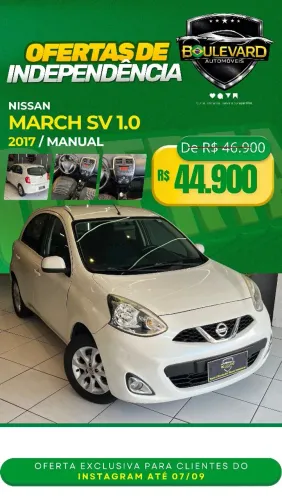 Nissan March SV 1.0 12V Flex 5P 2017