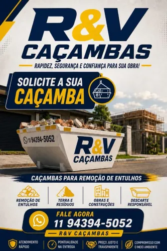 Locação de caçambas para entulho, Zona Norte