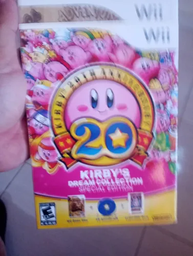 Raríssimo Kirby Dream Collection original americano wii com luva, cd de soundtrack!