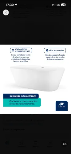 Banheira imersão Tubrax