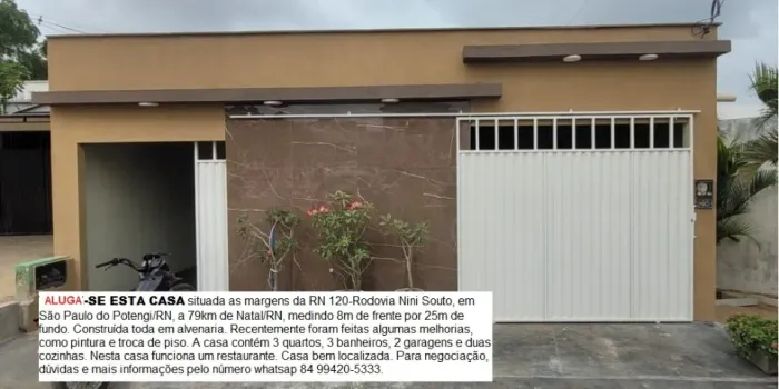 CASA PARA ALUGAR