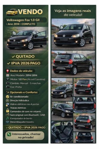 Imagem de Volkswagen Fox 1.0 MI Total Flex 8V 5P 2014