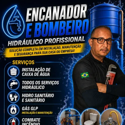 Encanador profissional 