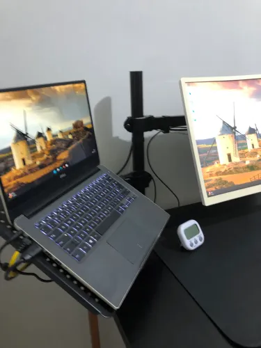 Suporte Articulado Notebook + Monitor