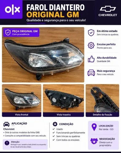 FAROL DIANTEIRO ORIGINAL GM