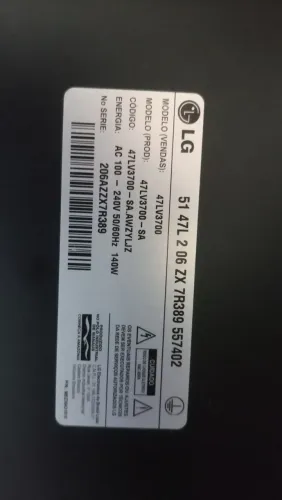 Tv LG 47 com defeito