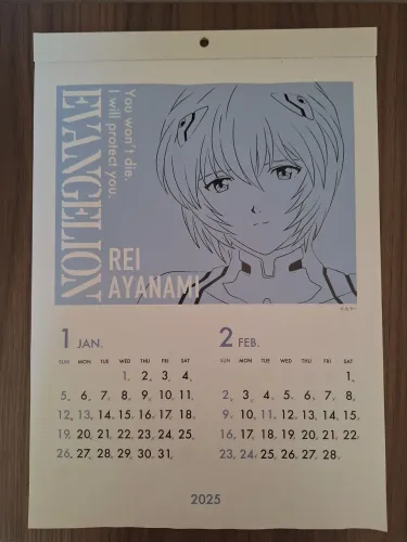 Calendário Neon Genesis Evangelion Colecionavel 2025 Usado