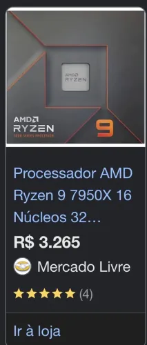 ? RYZEN 9 7950X ? PROCESSADOR DE ALTO DESEMPENHO ?