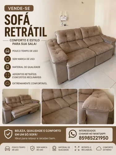 Sofá retrátil Kappesberg