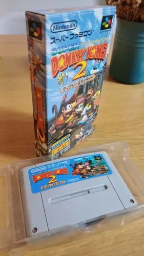 Super Donkey Kong 2 - Jogo usado 100% original na caixa para Super Famicom