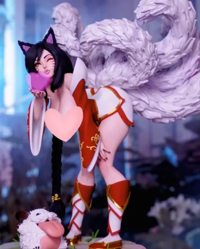 Figure Ahri NSFW league of legends colecionável escala 1/6