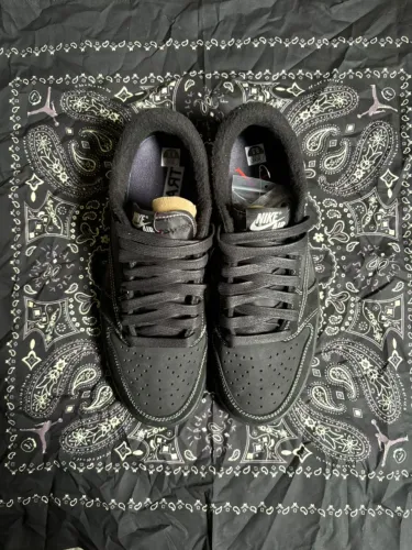 travis scott x air jordan 1 black phantom