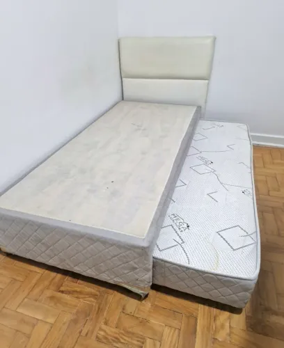 Base cama box solteiro bicama