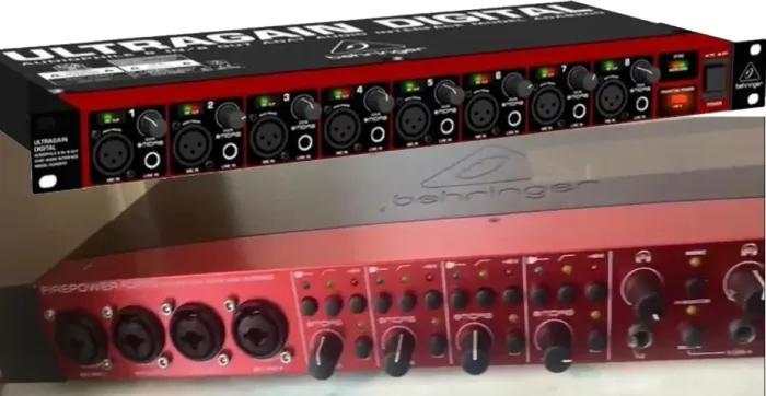Studio 16 canais FCA1616 (ADAT) + Ultragain 8200 (Pres MIDAS)+ cortesia