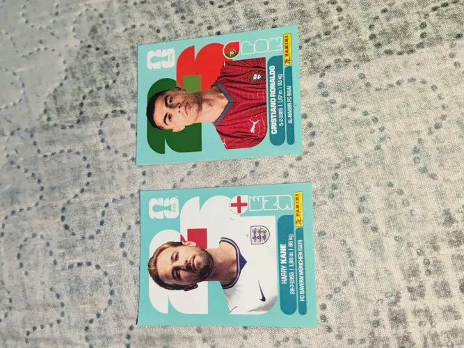 figurinha do Cristian Ronaldo e do Harry Kane