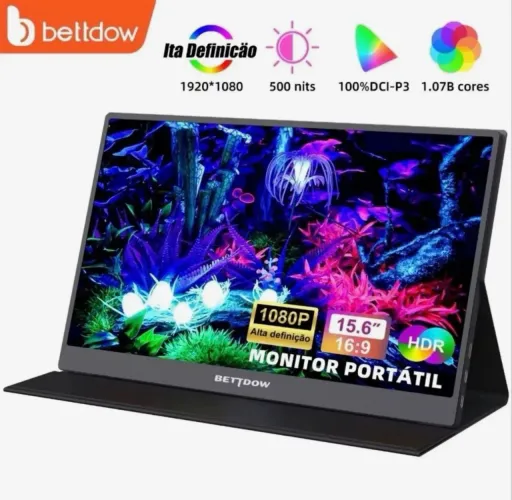 LOJA FÍSICA. BETTDOW 2ª TELA MONITOR PORTATIL 15.6 POLEGADAS | 1920*1080P 4k | FULL HD