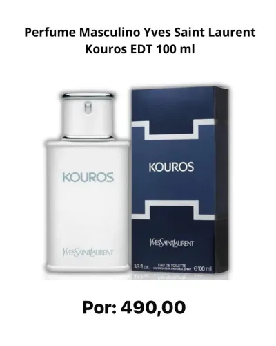PERFUME MASCULINO KOUROS 100ML