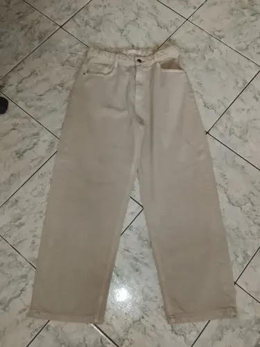 Calca Baggy Bege seminova com preço meogociavel
