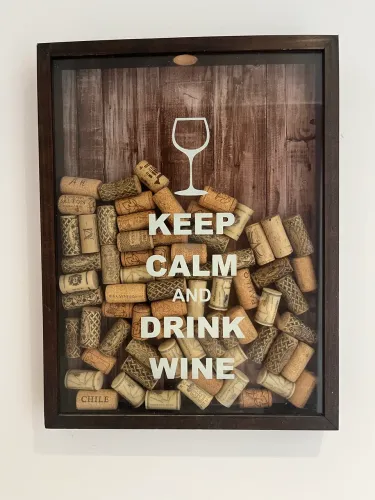 Quadro decorativo 32 x 41cm Keep Calm and Drink Wine