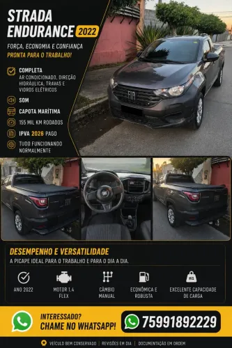 Fiat Strada Endurance 1.4 Flex 8V CS Plus 2022