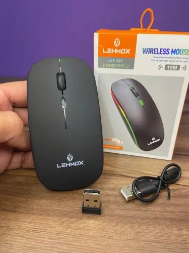 Mouse sem Fio Led RGB Ley-181 LehMox an9
