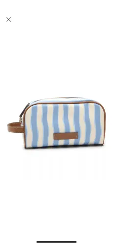Necessaire Feminina Média Antônia Multimaterial Vicenza Azul