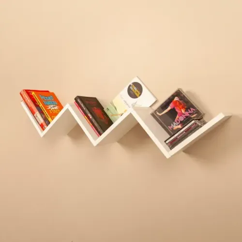 Kit 3 Nichos Zigue-Zague BRANCO em MDF - Novos e Lacrados!