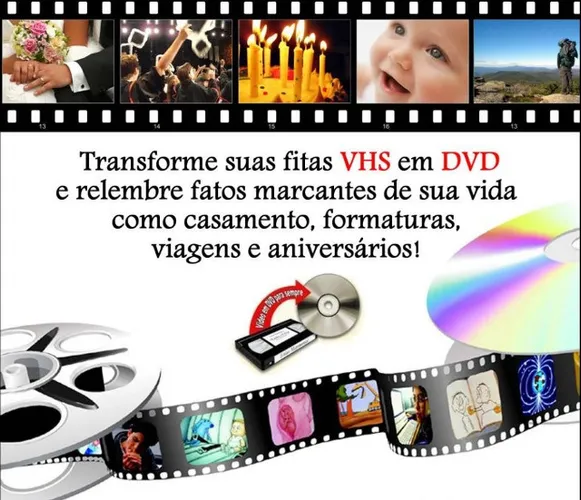 Vhs para DVD ou arquivo digital *