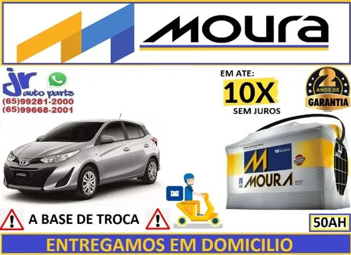 Bateria Moura Toyota Yaris 50Ah 12v