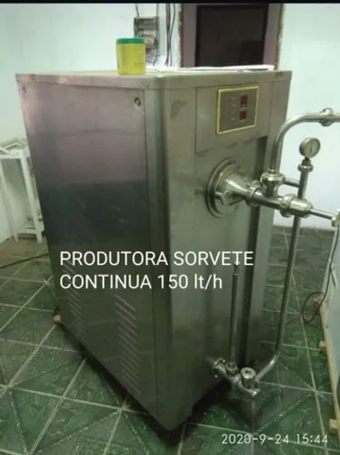 Produtora continua sorvete 150 lt/h