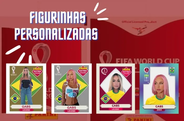 Figurinha Personalizada do Álbum da Copa do Mundo 2022