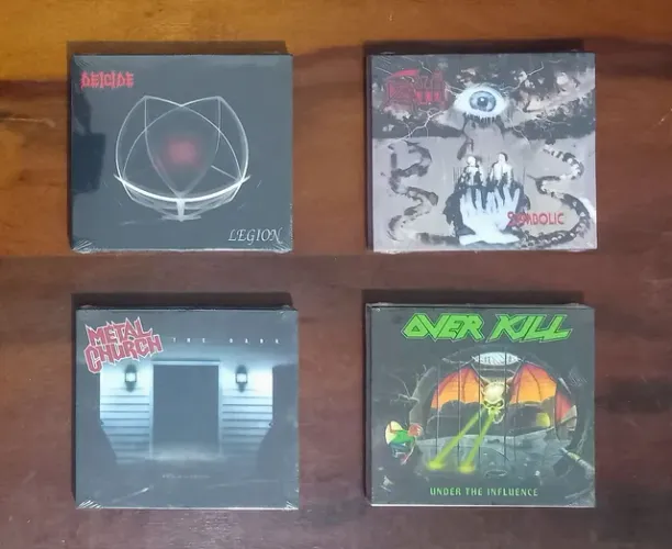 CDs lacrados Death Thrash Metal slipcase 